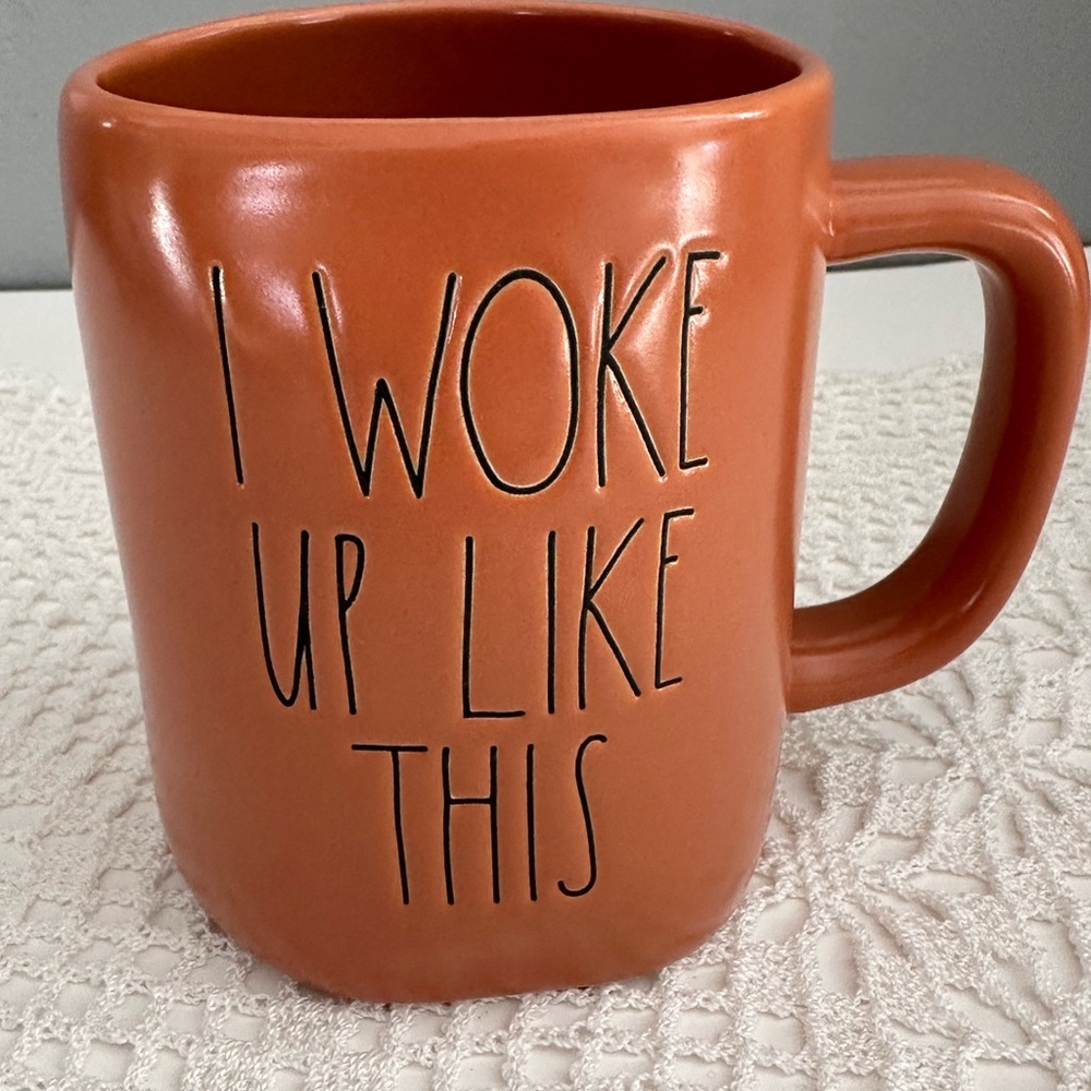 Rae Dunn Artisan Collection by Magenta I WOKE US LIKE THIS  Mug